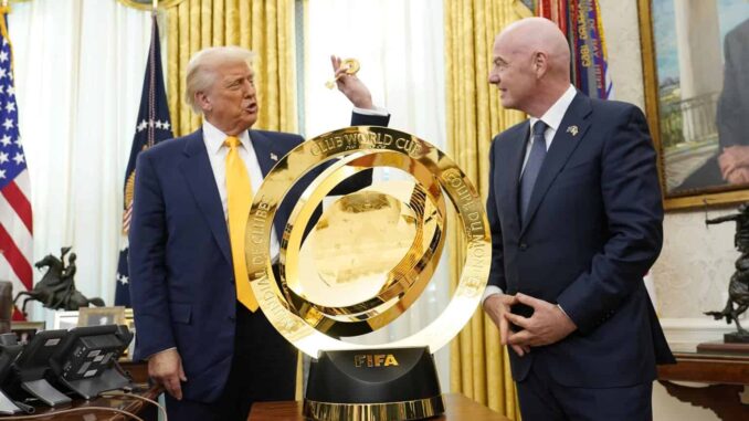 Infantino le dice a Trump que EE.UU. puede ganar el Mundial de 2026