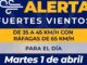 Emite Protección Civil Municipal alerta por fuertes vientos para hoy en la capital