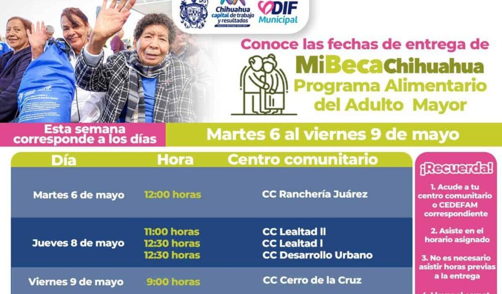 Recuerda municipio a beneficiarios por el apoyo alimentario PAM las fechas de entrega