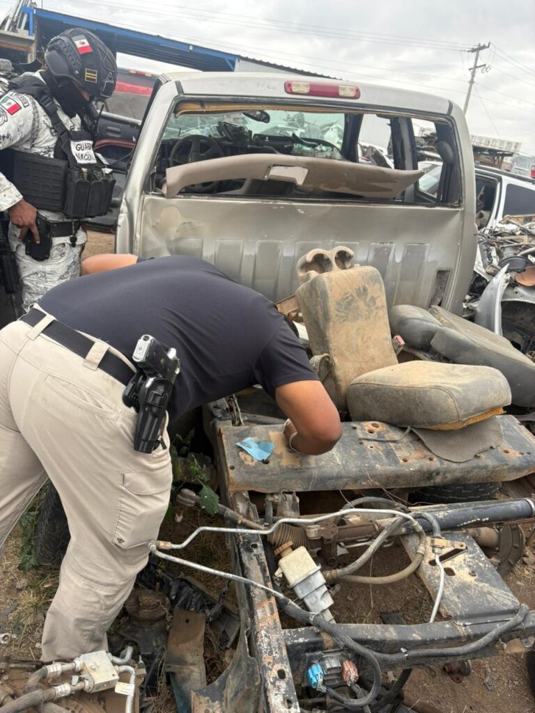 Realiza FDZS operativo de inspección en yonkes de Parral