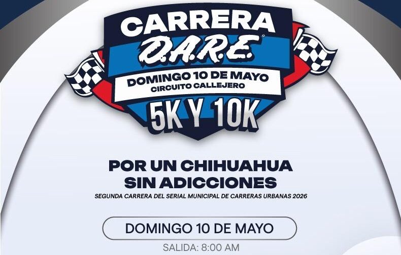 ¡Última llamada! Reitera Policía Municipal invitación a la Primera Carrera DARE 2026