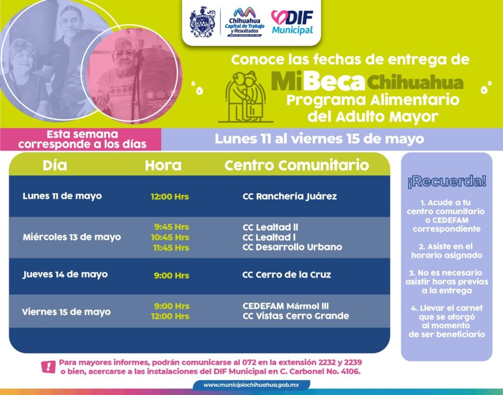 No se pase tu apoyo PAAM; Municipio informa puntos de recolección para esta semana