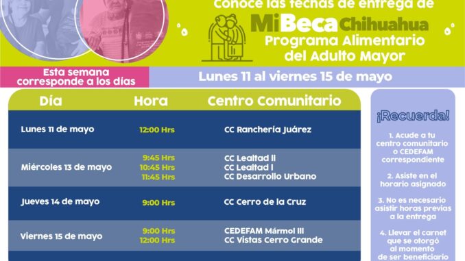 No se pase tu apoyo PAAM; Municipio informa puntos de recolección para esta semana