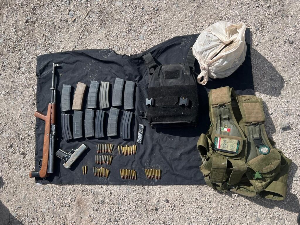 Asegura célula BOI armas en Guadalupe y Calvo