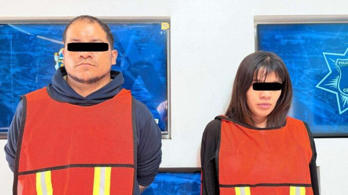 Detienen a pareja de narcomenudistas