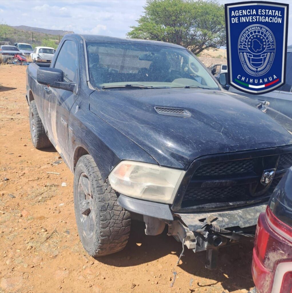 Asegura AEI en Parral pick up robada en la ciudad de Chihuahua