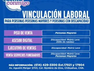 Presenta Desarrollo Humano vacantes laborales para adultos mayores y personas con discapacidad