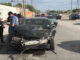 Choque frontal deja dos lesionados en la colonia Nuevo Triunfo