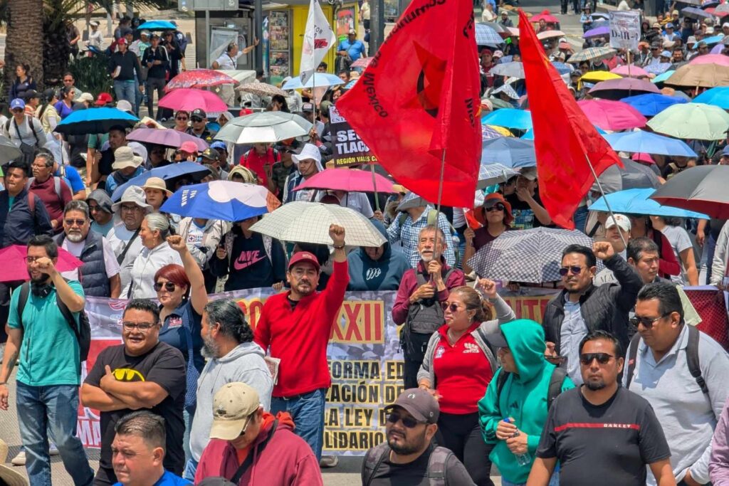 Un muerto en el campamento de la CNTE en CDMX, ¿qué ocurrió?
