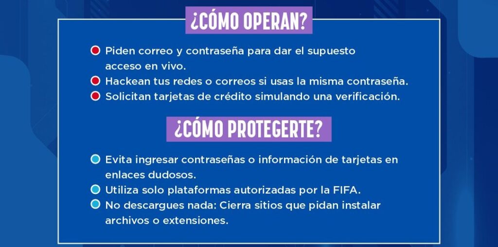 Advierten sobre fraudes digitales rumbo al Mundial 2026