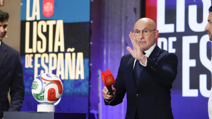 España entrega su lista para el Mundial 2026, sin jugadores del Real Madrid