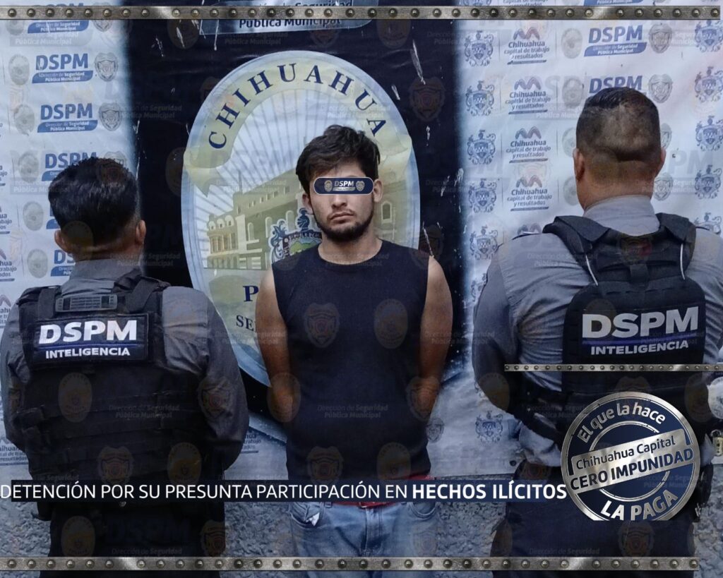 Detuvo policía municipal a hombre con aparente cristal en la Revolución