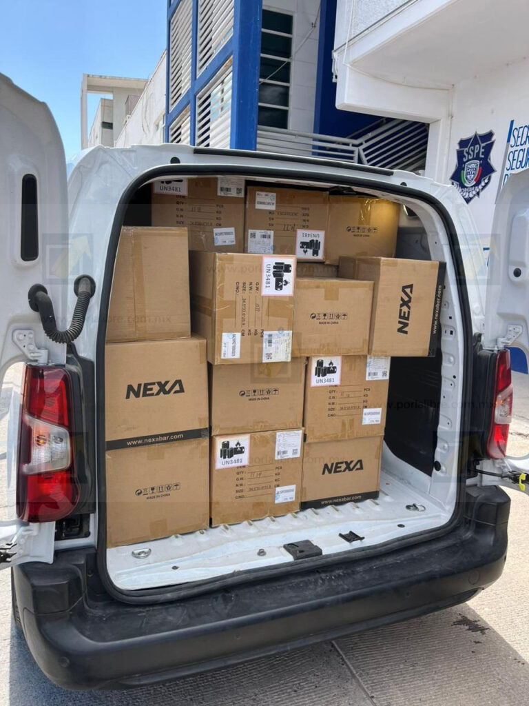 Aseguran cargamento de 6 mil 400 «vapeadores» en la colonia Panamericana