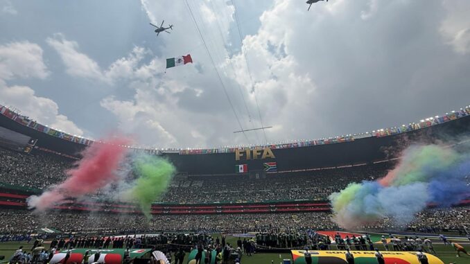 Videos: Fuerzas Armadas participaron en la inauguración del Mundial 2026