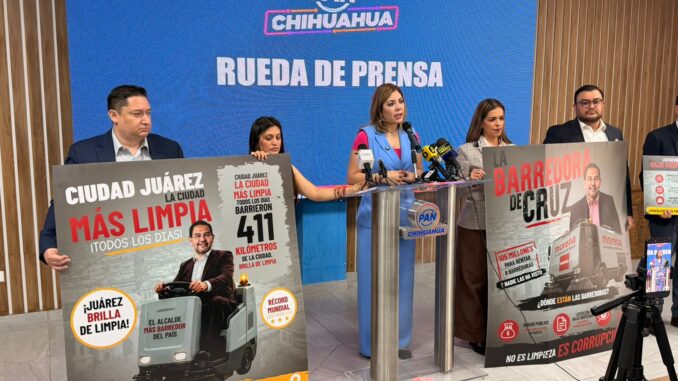 PAN acusa presunto desfalco millonario en contrato de barredoras del Municipio de Juárez