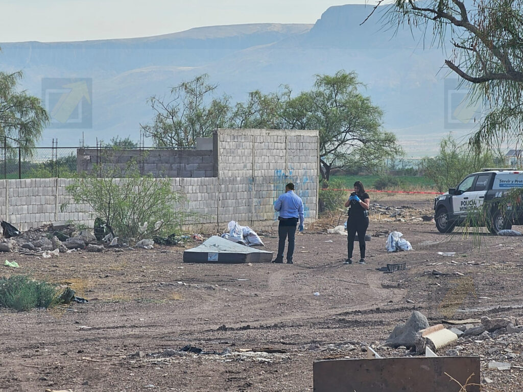 Localizan cuerpo putrefacto bajo un colchón en terreno baldío de Camino Real