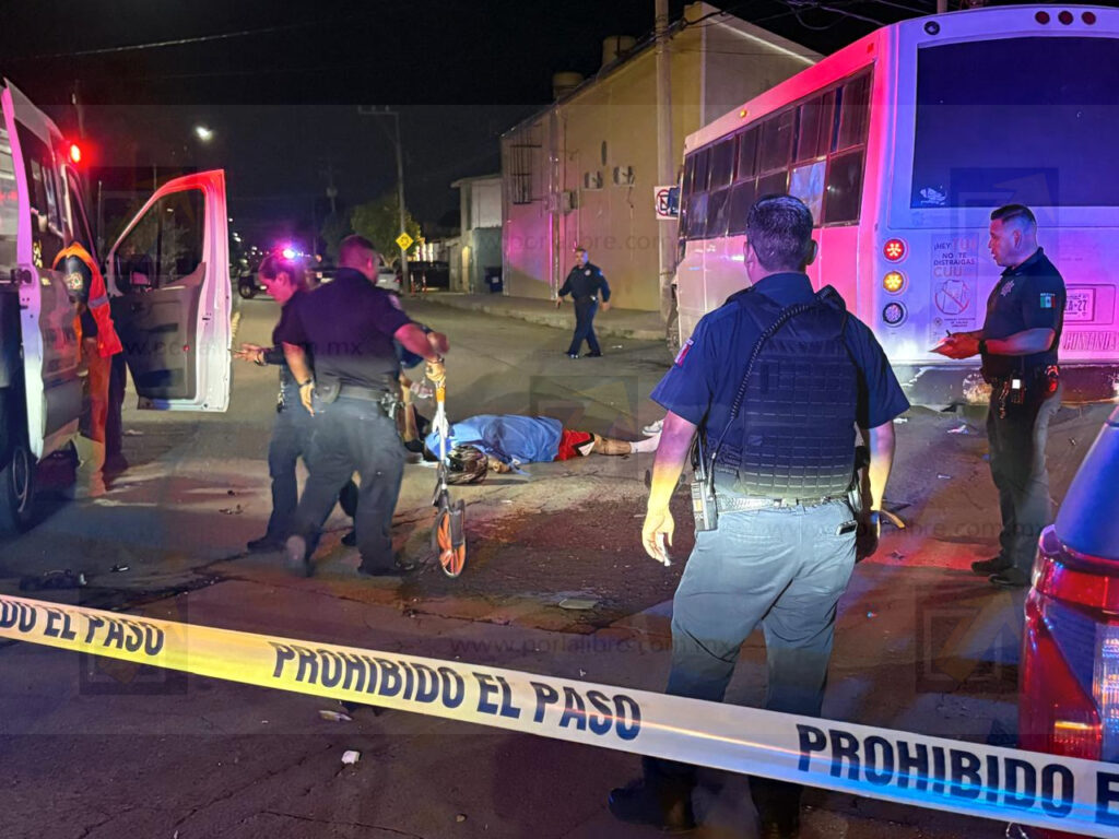 Trágico accidente: Motociclista muere tras chocar de frente contra camión urbano en la Pascual Orozco