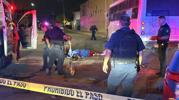 Trágico accidente: Motociclista muere tras chocar de frente contra camión urbano en la Pascual Orozco