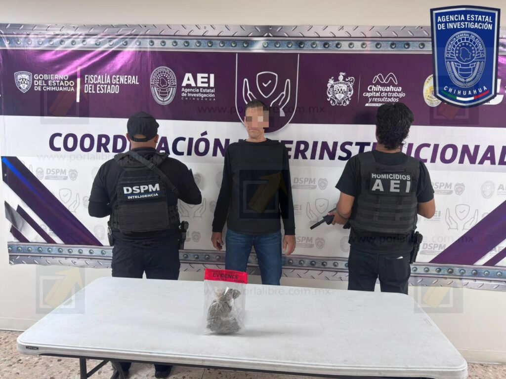 Presentan a detenido tras cateo y hallazgo de un cuerpo calcinado en el canal Chuvíscar
