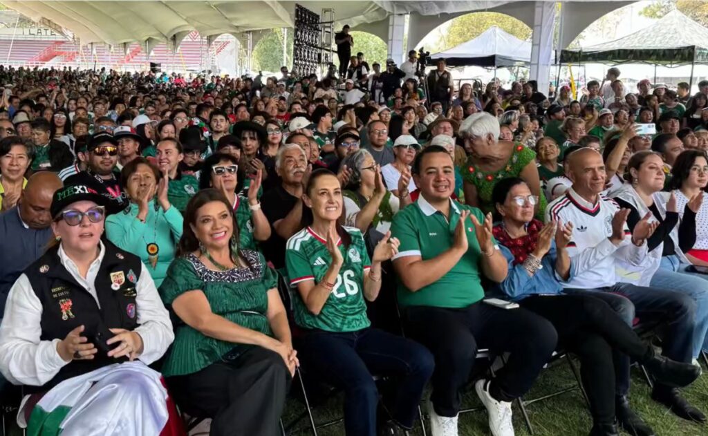Sheinbaum disfruta la inauguración del Mundial 2026 en la GAM