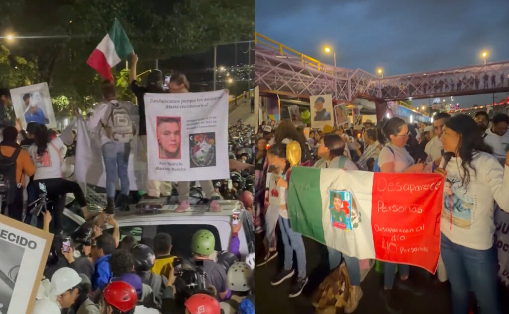 Entre empujones e insultos, César Cravioto huye de diálogo con colectivos de búsqueda