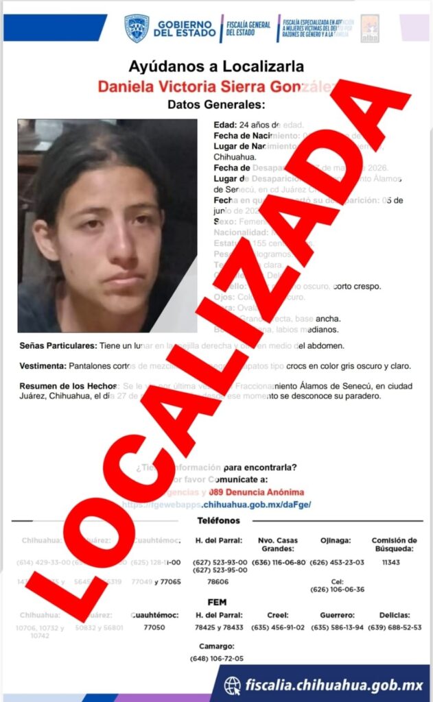 Localizan sana y salva a mujer reportada ausente