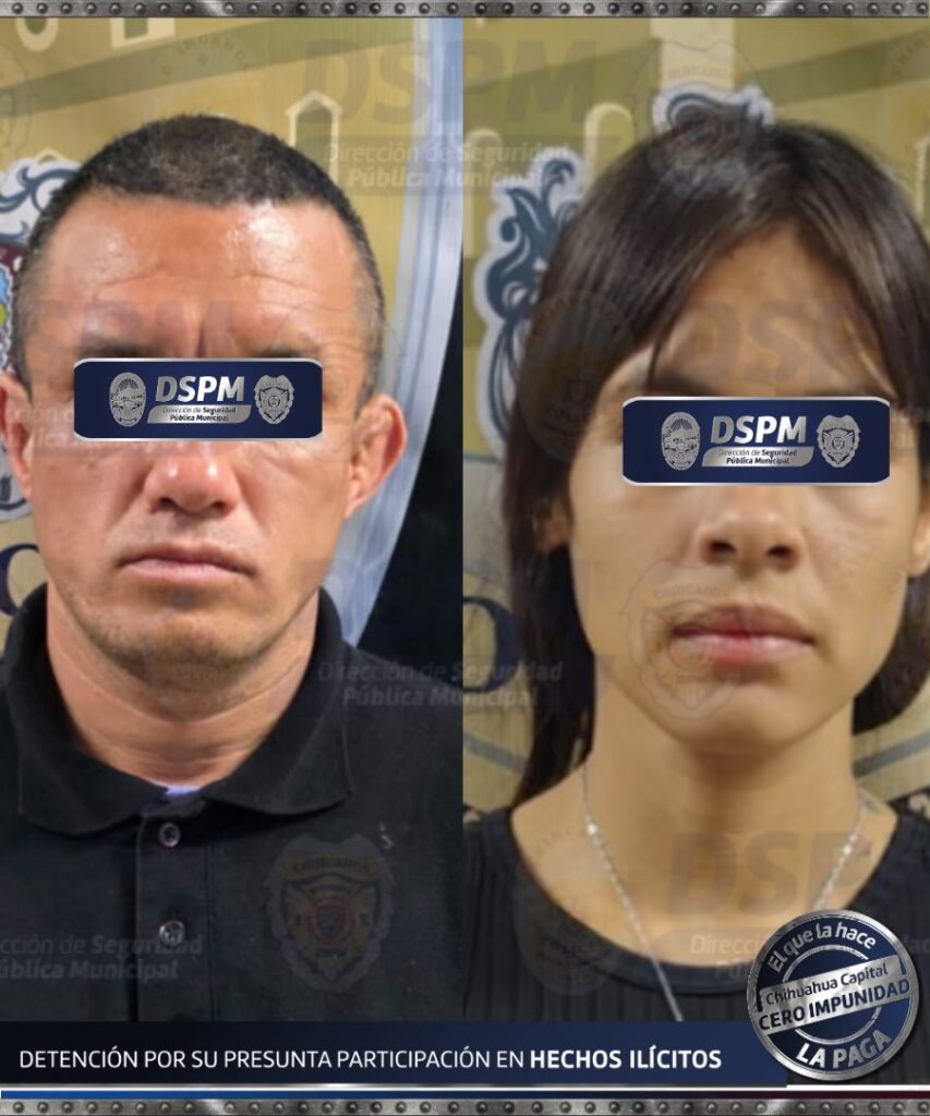 Con intervención del agente canino Frank, Grupo K-9 detuvo a pareja con arma de fuego y 36 envoltorios de cristal