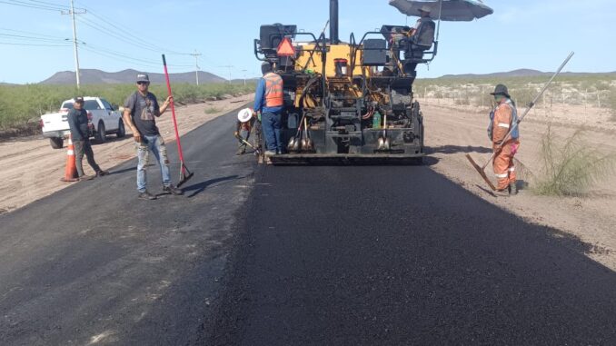 Avanza al 60 por ciento la rehabilitación de la carretera Conchos–Naica