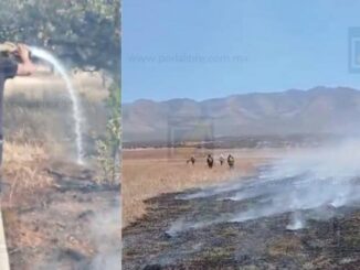 Fuerte incendio moviliza a bomberos y civiles de Buenaventura rumbo a Namiquipa