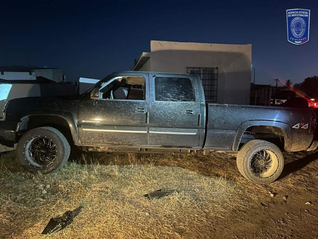 Asegura AEI pick up robada tras repeler agresión de sujetos armados en Anáhuac