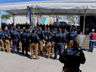 Reconocen a Policías por participar en Juárez Amanece Limpio