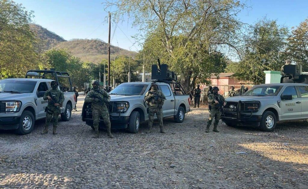 Marina efectúa fuerte operativo en El Salado, bastión de ‘el Mayo’ Zambada