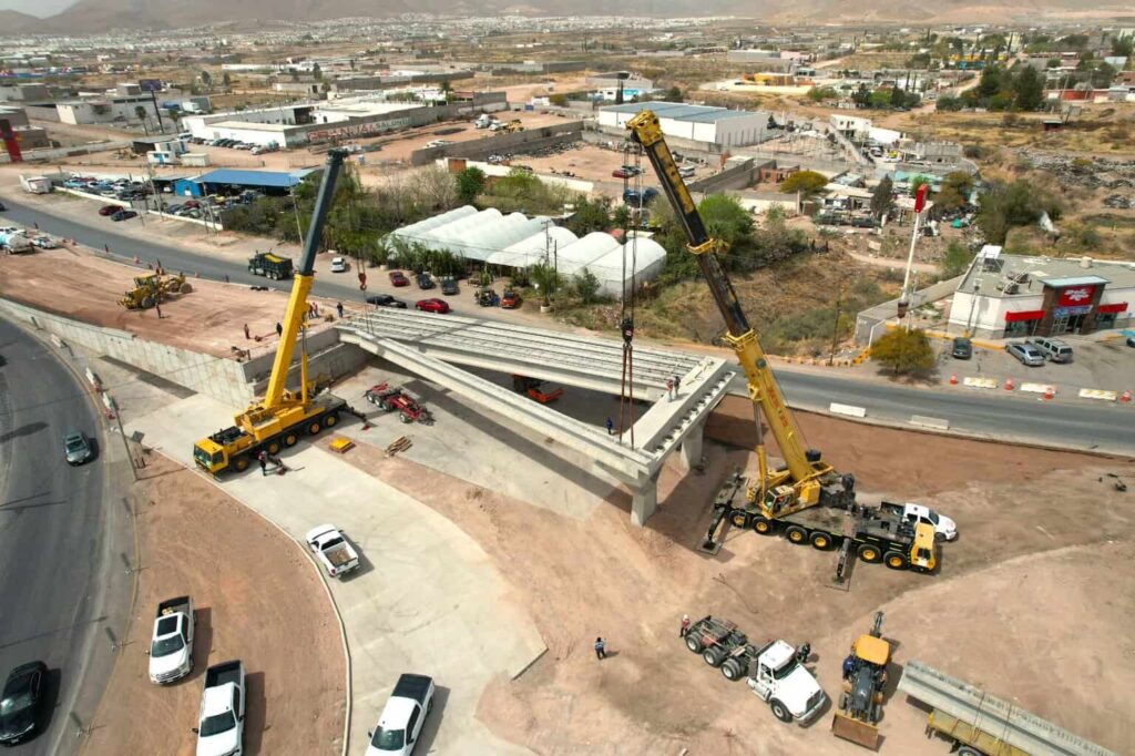 Avanza construcción de Paso Superior en zona oriente