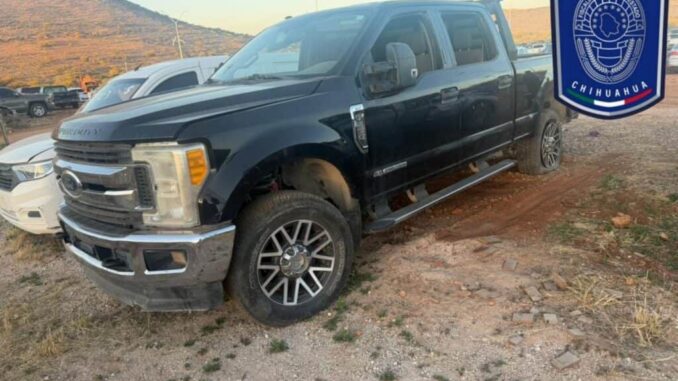 Recupera AEI en Parral pick up robada en carretera Chihuahua- Satevó