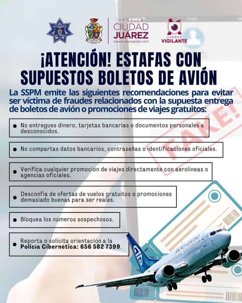 Alertan por fraude con supuestos boletos de avión gratuitos