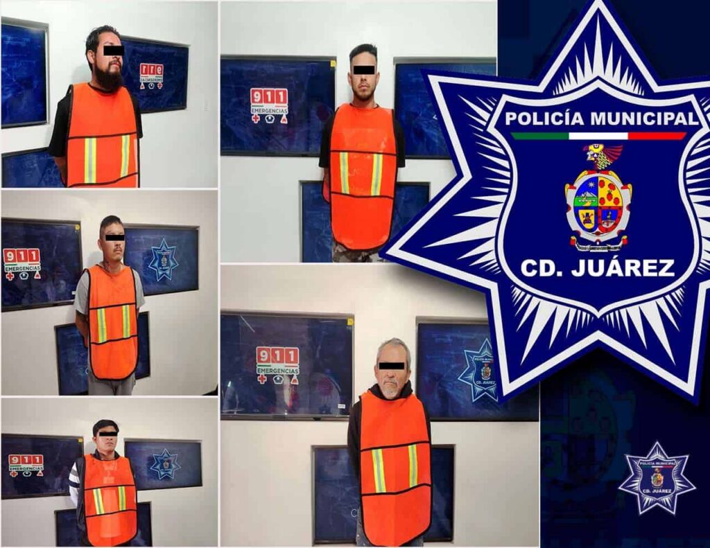 Detienen a cinco prófugos de la justicia