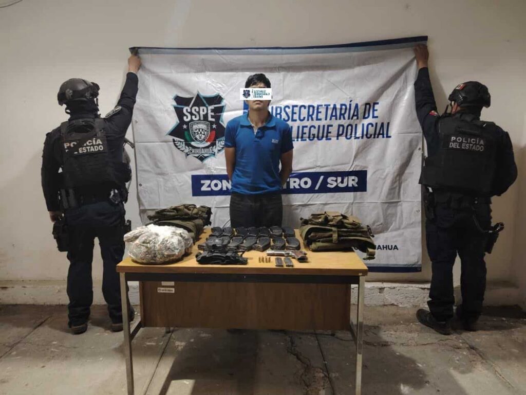 Detienen a hombre con arma de fuego, cartuchos y cargadores en Atascaderos 