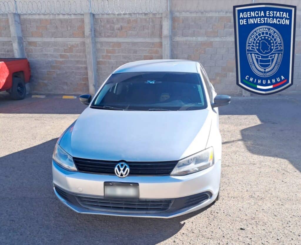 Recupera AEI en Parral automóvil robado en la ciudad de Chihuahua