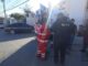 Repartidor de plataforma invade carril y provoca fuerte choque en Deza y Ulloa