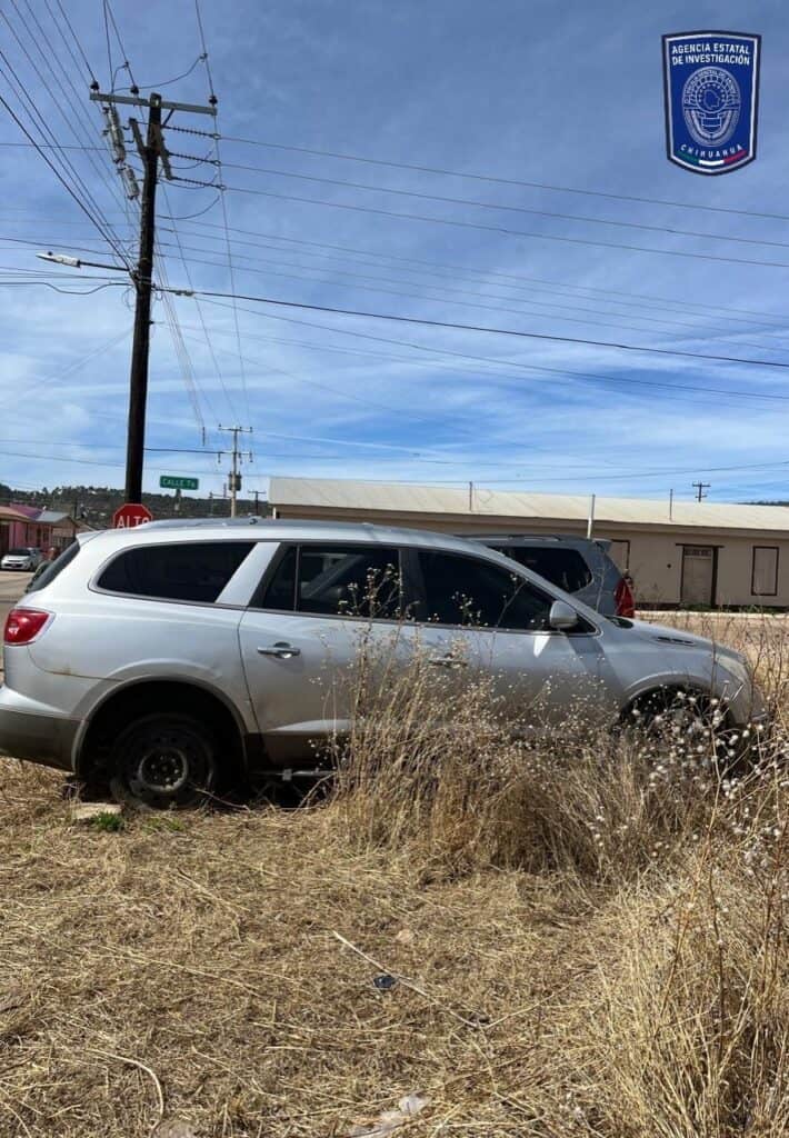 Asegura AEI en Madera dos vehículos, uno robado en Aguascalientes