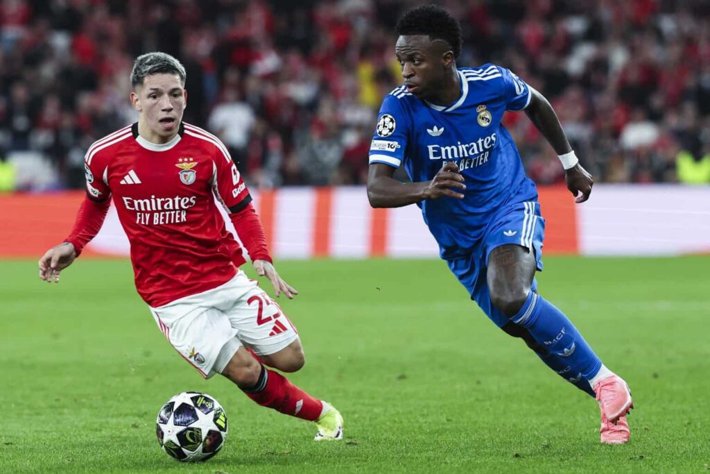 UEFA suspende provisionalmente a Prestianni por supuestos insultos racistas contra Vinicius Jr.