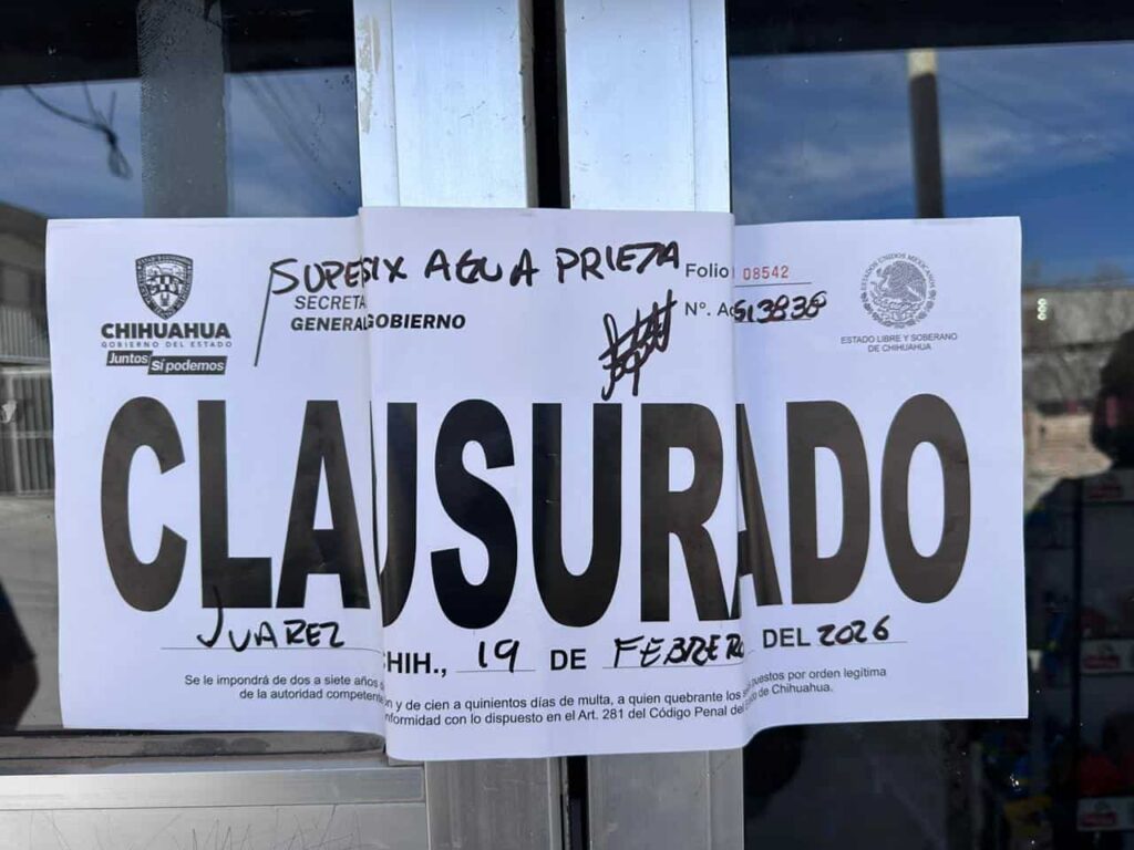 Realiza Gobernación Estatal la clausura 9 establecimientos durante la última semana