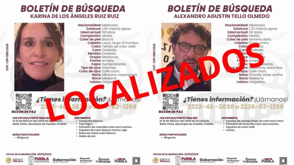 Localizan cuerpos de matrimonio desaparecido en Tlaxcala; Fiscalía de Puebla indaga los hechos
