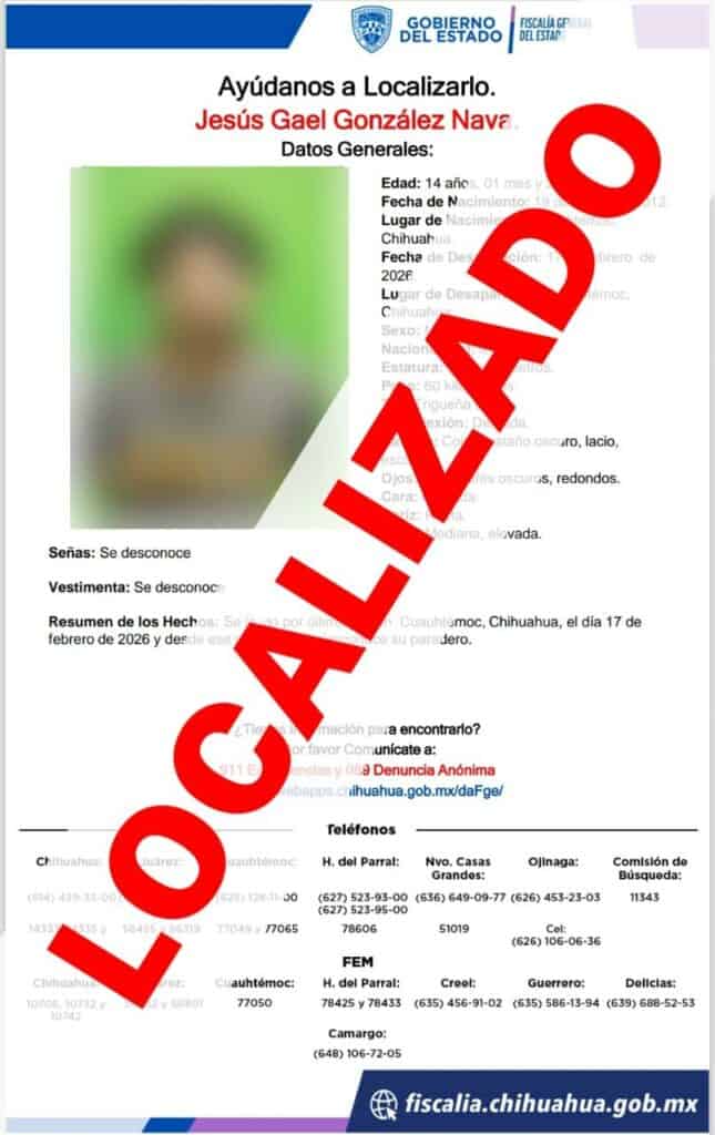 Localiza FGE a salvo a dos de tres menores reportados desaparecidos