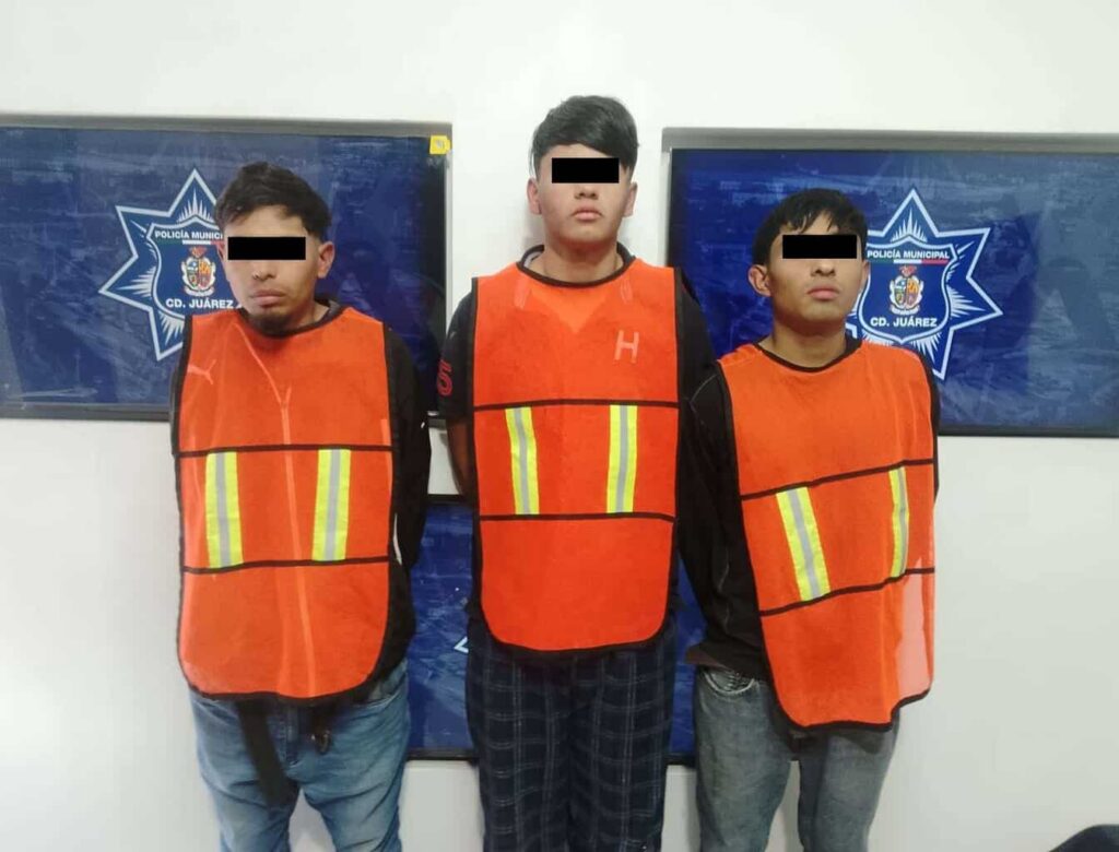 Detienen a tres por robo a comercio con violencia