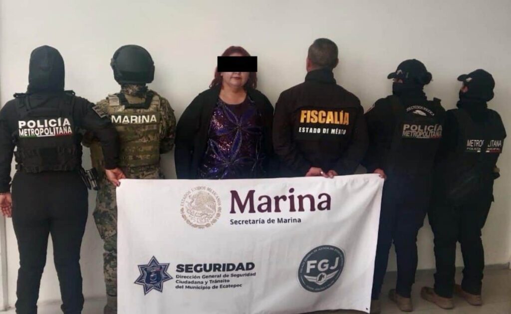 Detienen a Iris N., objetivo prioritario en Edomex por extorsión y cobro de piso