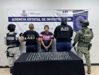 Detiene COE a sujeto por posesión 353 dosis de cristal en la Olivia Espinoza