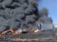 Incendio en corralón de la Fiscalía de Tlaxcala consume 184 vehículos