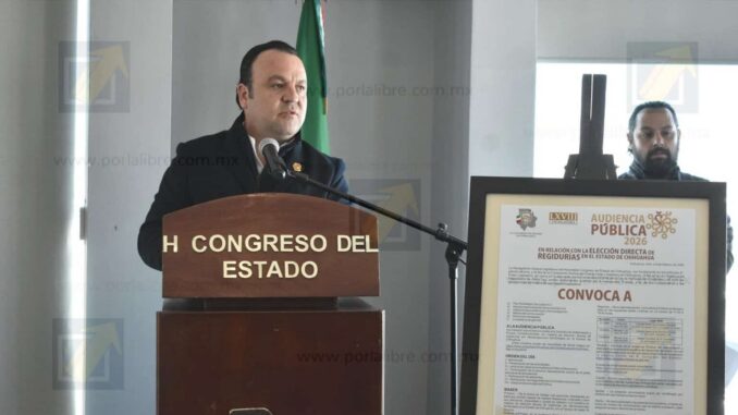 Convocan a Audiencias Públicas sobre elección directa de regidurías
