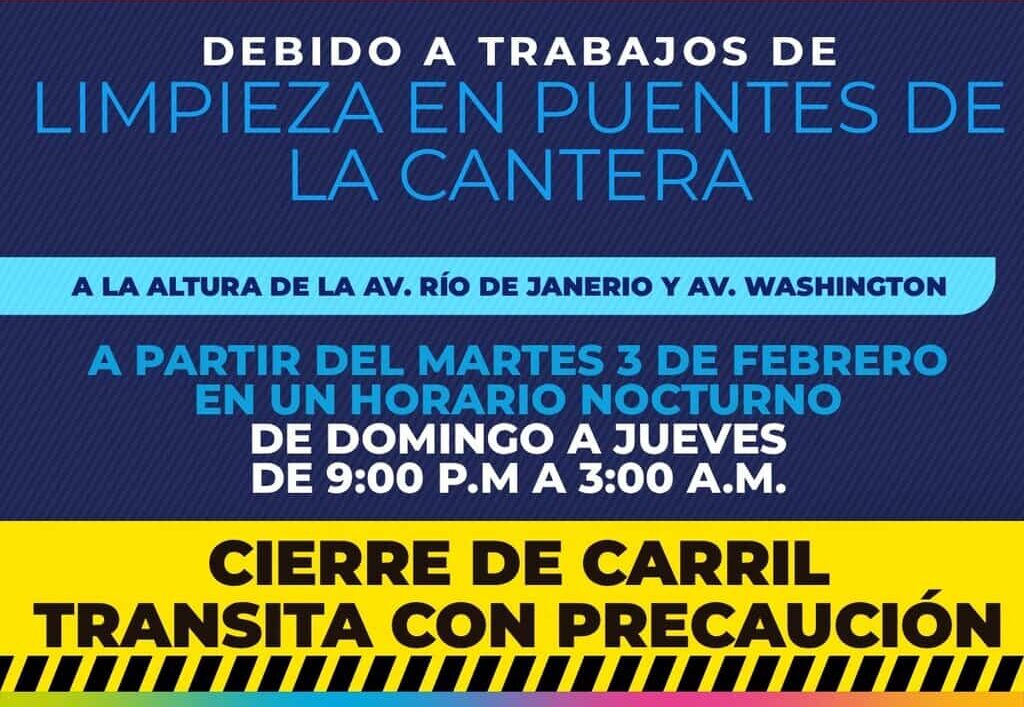 Circula con precaución, Municipio dará mantenimiento a puentes de la Cantera